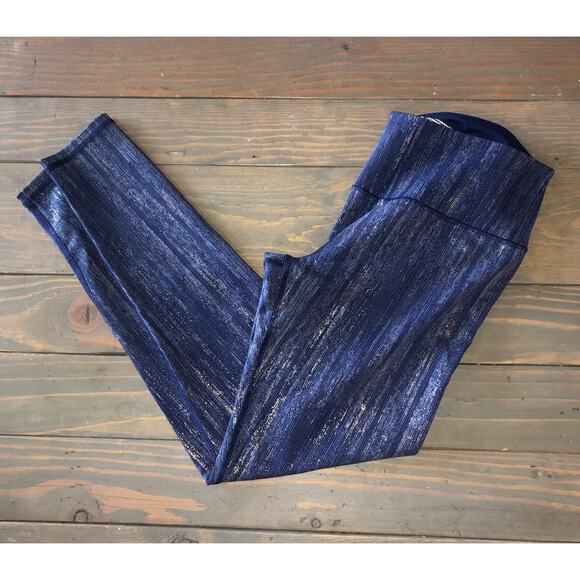 Victoria Sport Victoria's Secret athletic leggings blue/silver women's size M - Picture 1 of 5